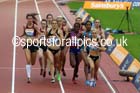 Jenny Meadows leads the 800 metres Glasgow Diamond League. Photo: David T. Hewitson/Sports for All Pics